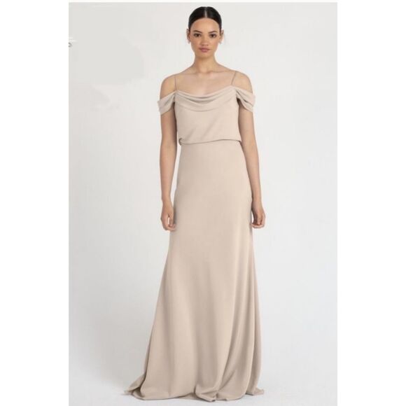 NWT Jenny Yoo Sabine Bridesmaid Dress in Chai - Picture 2 of 13